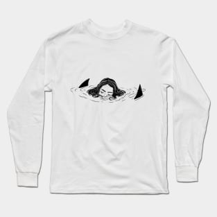 Swimming with fear Long Sleeve T-Shirt